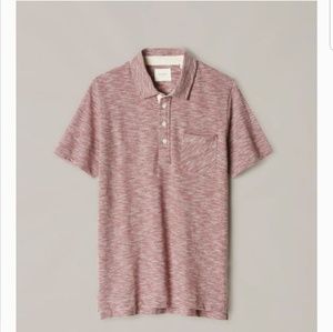 BILLY REID XL Ombre Stripe Polo color -cranberry